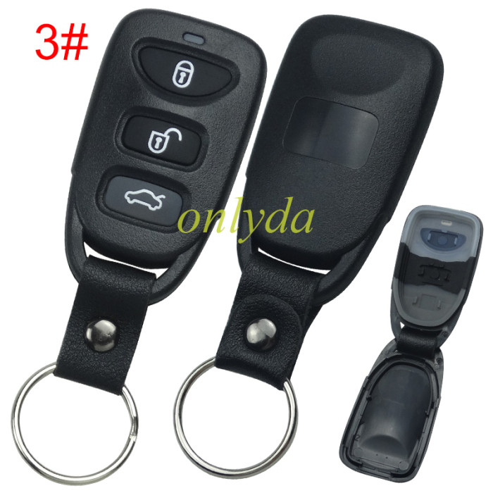For Hyundai remote key blank no battery holder without logo . pls choose button model
