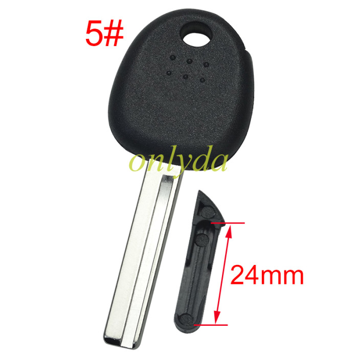 Super Stronger GTL shell  Hyundai transponder key shell with balde  ,without badge ,Long latch 24mm, pls choose blade