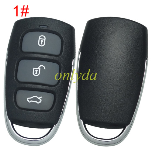 For Hyundai 3/3+1 button remote key shell , pls choose button