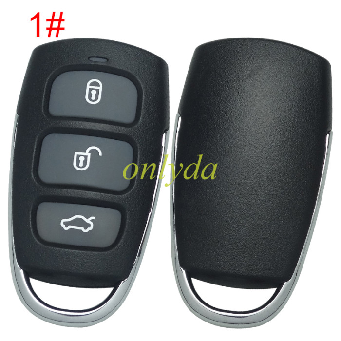 For Hyundai 3/3+1 button remote key shell , pls choose button