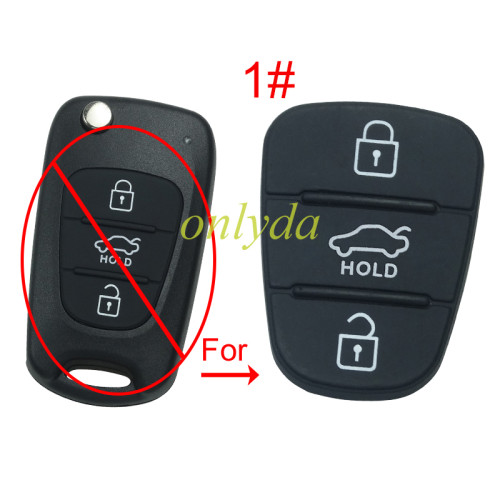 For Hyundai 3 button remote key pad， pls choose model