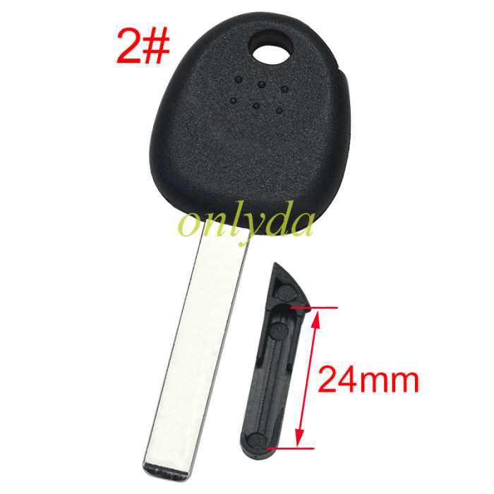 Super Stronger GTL shell  Hyundai transponder key shell with balde  ,without badge ,Long latch 24mm, pls choose blade
