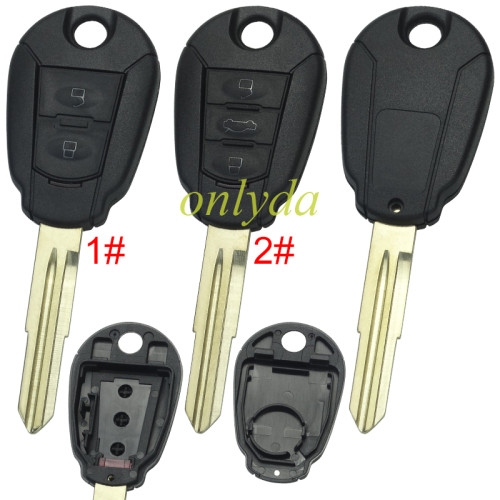 For Hyundai 2/3 button remote key blank without badge , pls choose button
