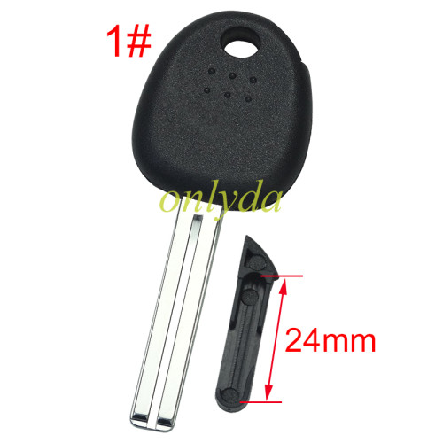 Super Stronger GTL shell  Hyundai transponder key shell with balde  ,without badge ,Long latch 24mm, pls choose blade