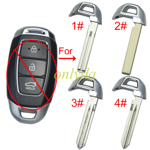 For Hyundai emergency key blade, pls choose model