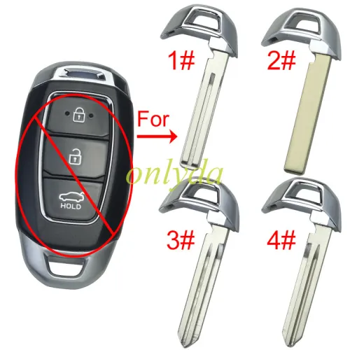 For Hyundai emergency key blade, pls choose model