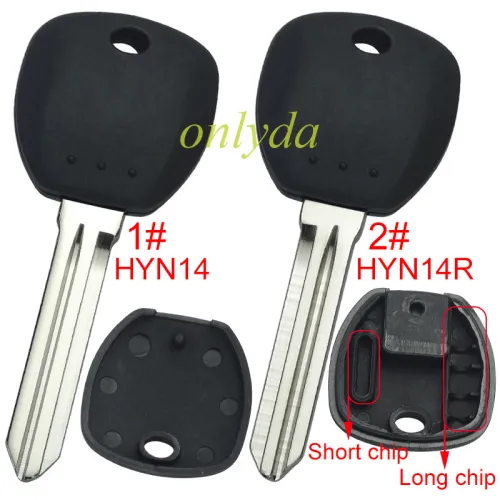 Super Stronger GTL shell  hyundai transponder key blank with HYN14/HYN14R blade,can put TPX long chip , pls choose blade