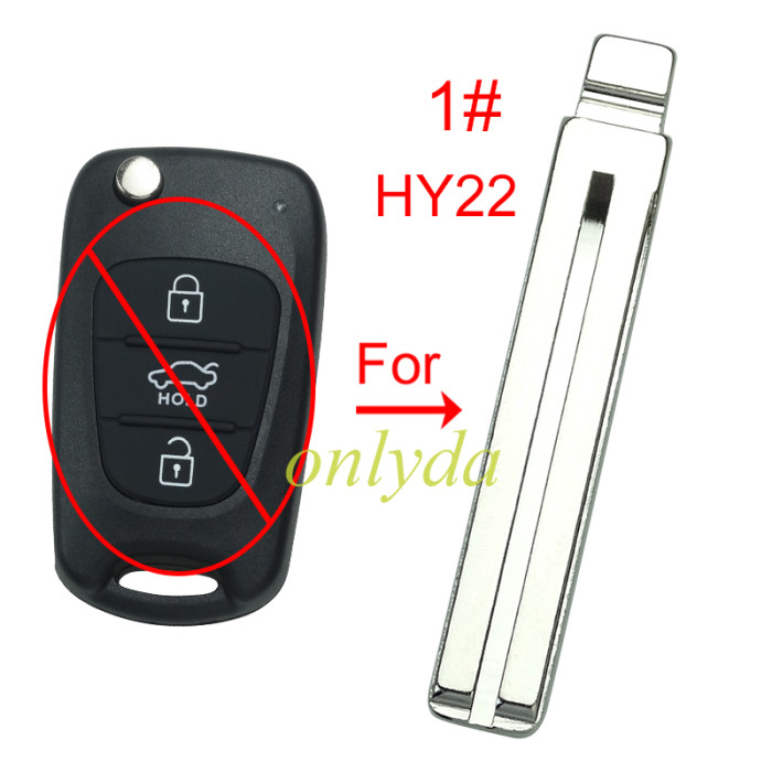 For Hyundai remote blade , pls choose model