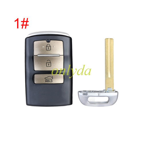 For KIA remote key blank with blade , pls choose button model