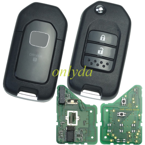 original Honda 2 button remote key  DRIVER 1 with PCF7961X (Hitag3)  47 chip-434mhz  Model: Honda G 95% new