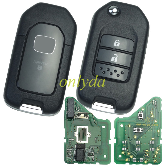 original Honda 2 button remote key  DRIVER 1 with PCF7961X (Hitag3)  47 chip-434mhz  Model: Honda G 95% new