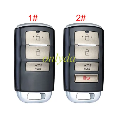 For KIA remote key blank with blade , pls choose button model