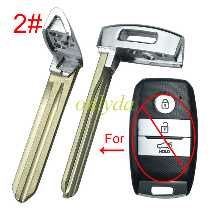 key blade for kia remote key shell， pls choose blade