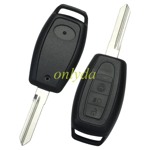 For  TATA India 3 button remote key shell with right blade