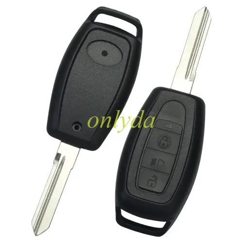 For  TATA India 3 button remote key shell with right blade