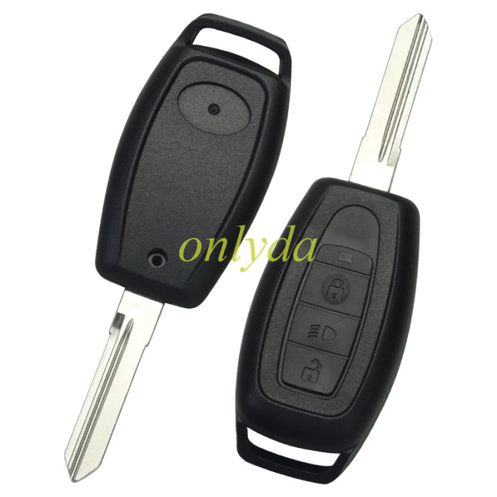 For  TATA India 3 button remote key shell with right blade