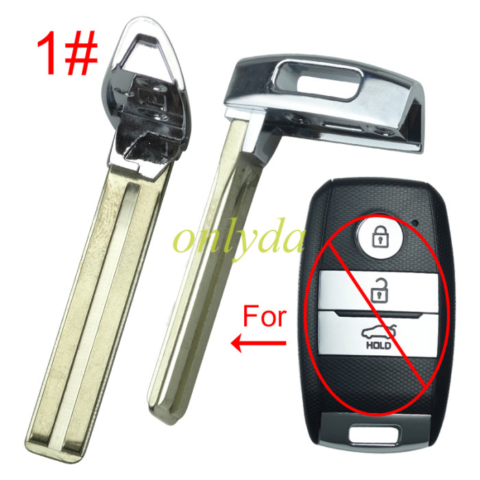 key blade for kia remote key shell， pls choose blade