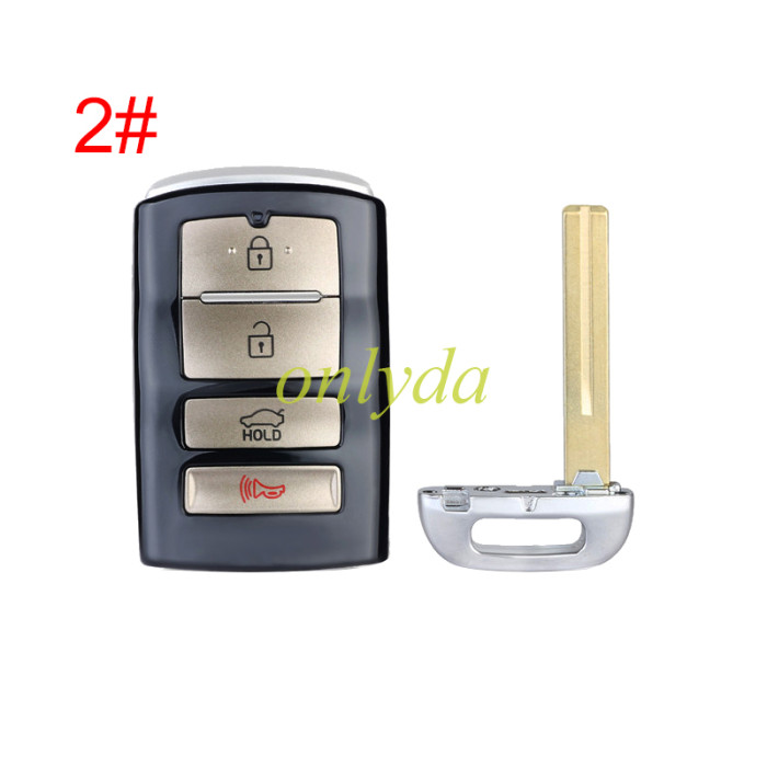 For KIA remote key blank with blade , pls choose button model