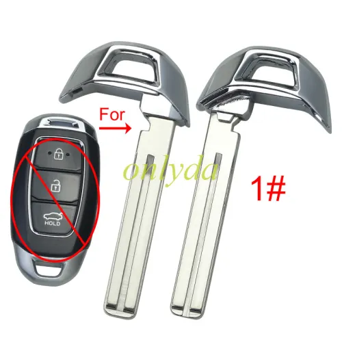 For Hyundai emergency key blade, pls choose model