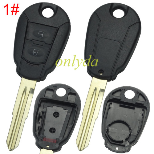 For Hyundai 2/3 button remote key blank without badge , pls choose button