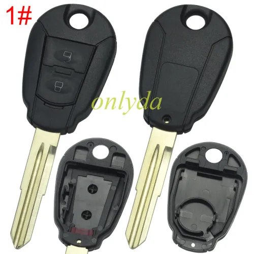 For Hyundai 2/3 button remote key blank without badge , pls choose button