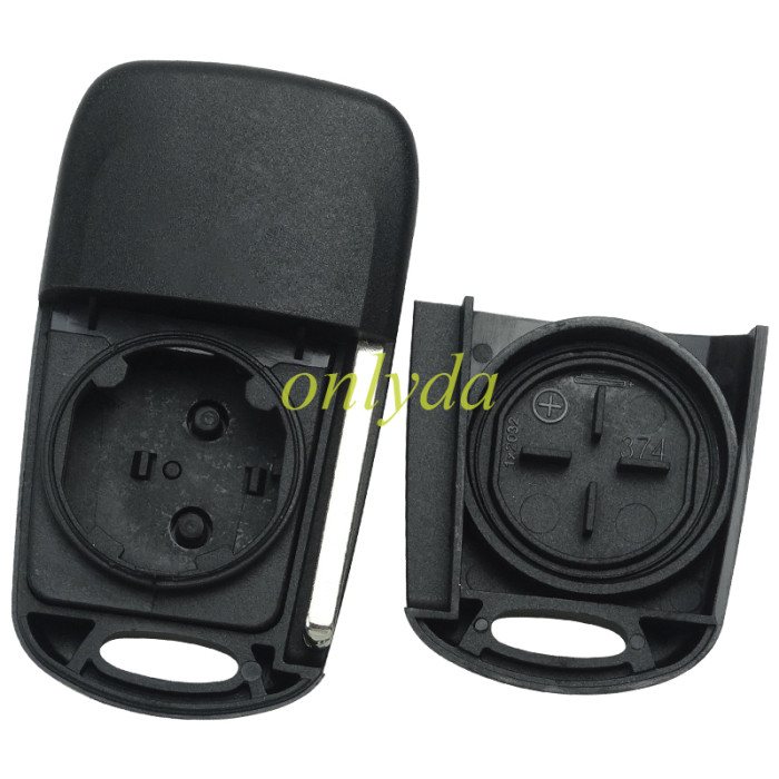 For KIA  3 button remote key blank  without badge with HY14 left  blade , pls choose button