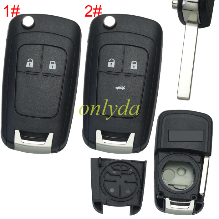 For Chevrolet  remote key shell replacement   with cross badge place,   pls choose the button and blade