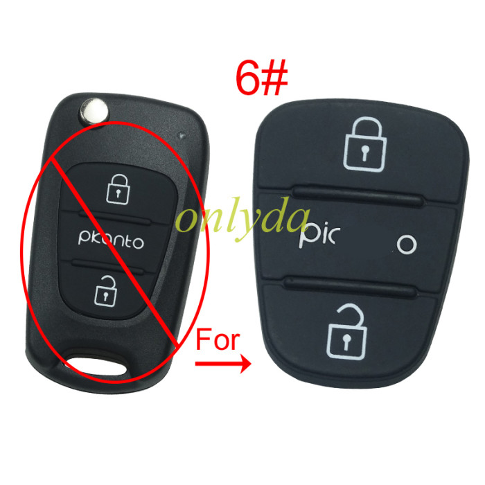 For Hyundai 3 button remote key pad， pls choose model