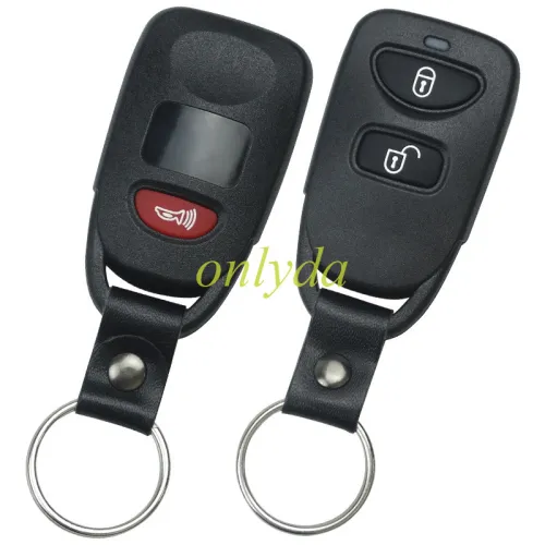 For Hyundai 2+1 button remote key blank with battery holder without badge