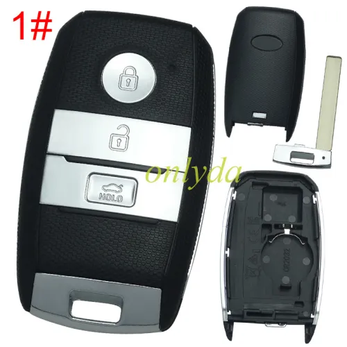 For Kia remote key shell with badeg place, pls choose the button