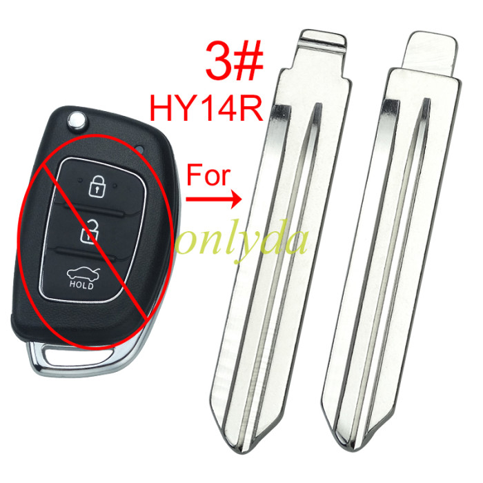For Hyundai remote key blank blade , please choose which one do you need ?