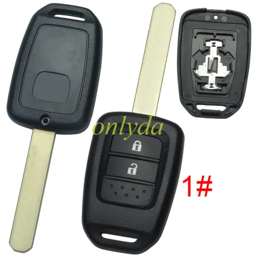 For Honda remote key blank with badge , pls choose button