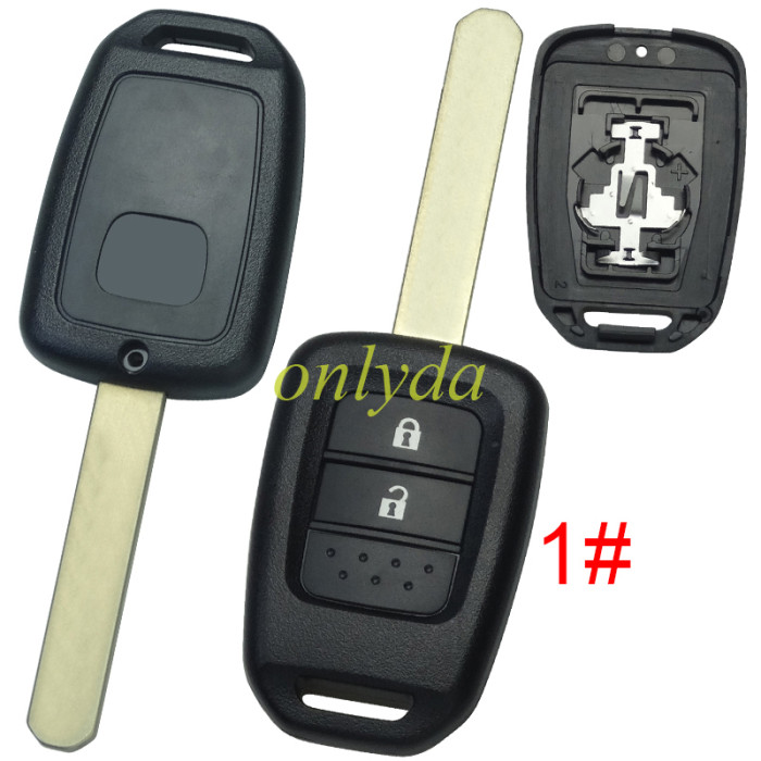 For Honda remote key blank 【with badge 】, pls choose button
