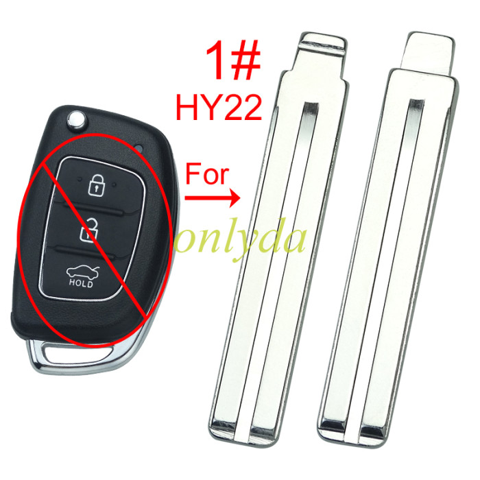 For Hyundai remote key blank blade , please choose which one do you need ?