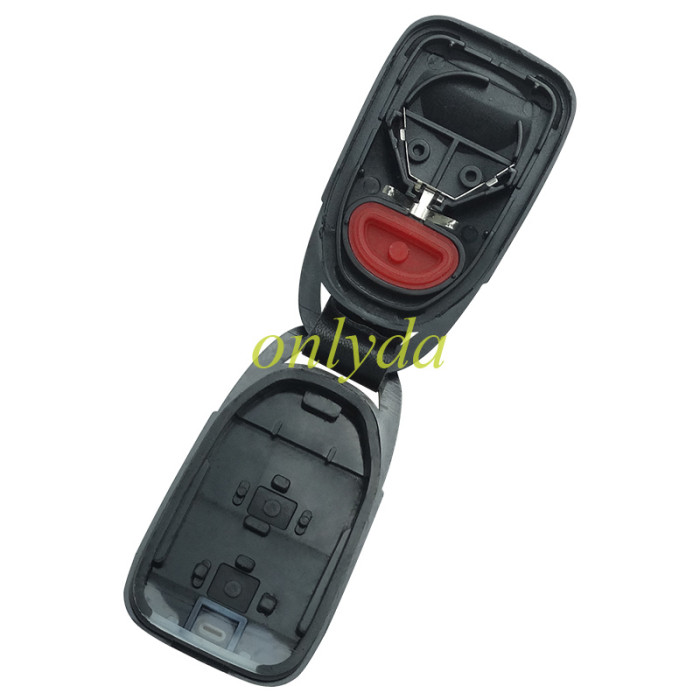 For Hyundai 2+1 button remote key blank with battery holder without badge