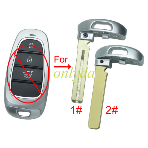 For Hyundai flip remote key blank blade ， pls choose blade