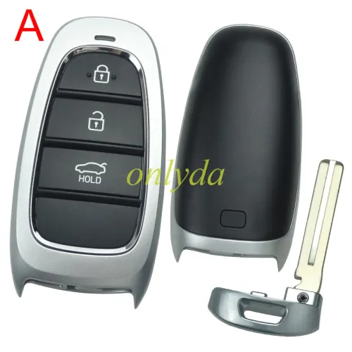 For Hyundai remote key blank without logo , please choose button