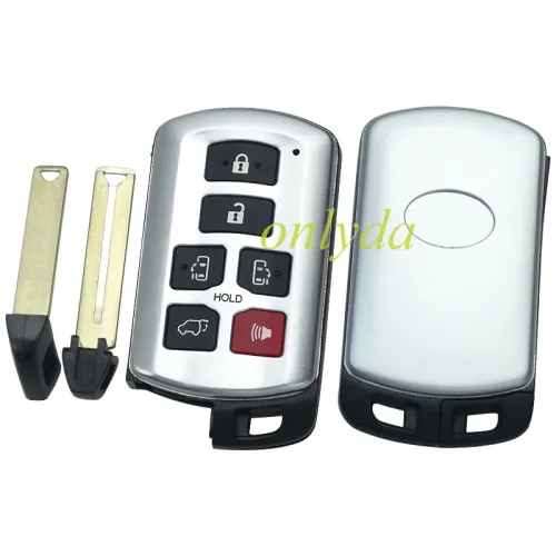 Super Stronger GTL shell for  Sienna 6 button remote key blank  with badge