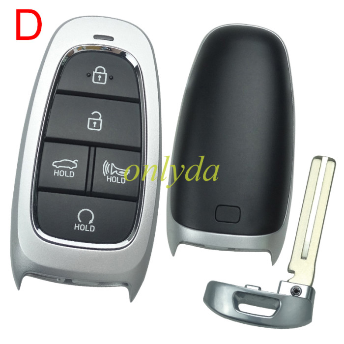 For Hyundai remote key blank without logo , please choose button