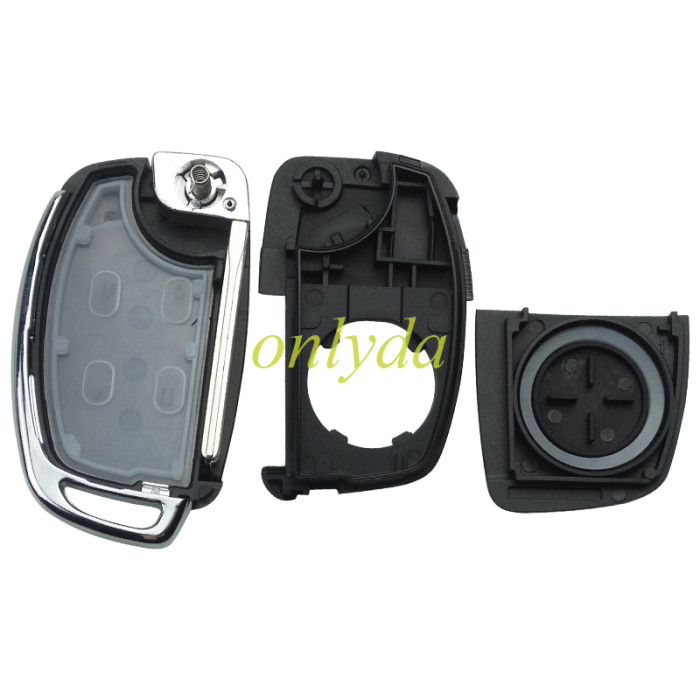 For Hyundai  remote key blank with badge ，Side With screws ，with HY14 left  blade,please choose the button