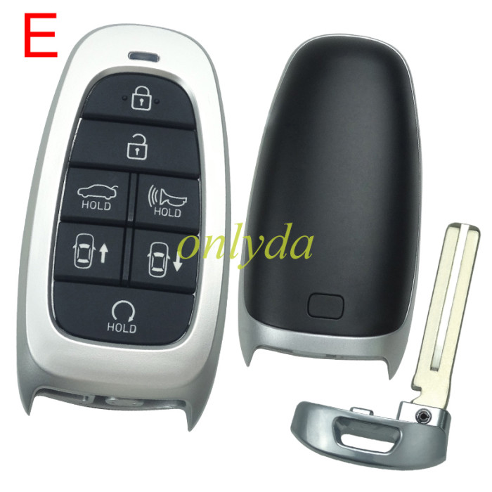 For Hyundai remote key blank without logo , please choose button