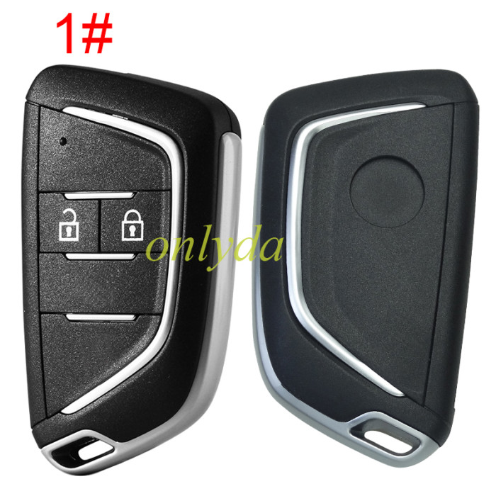 For Chevrolet modified 2/3/3+1/4+1/remote key blank with round badge place,(pls choose button )