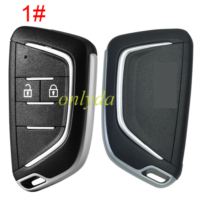 For Chevrolet modified 2/3/3+1/4+1/remote key blank with cross badge place,(pls choose button )
