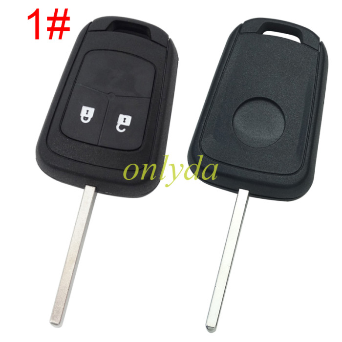 For Chevrolet  remote key blank 2B/3B with round badge place, pls choose the button