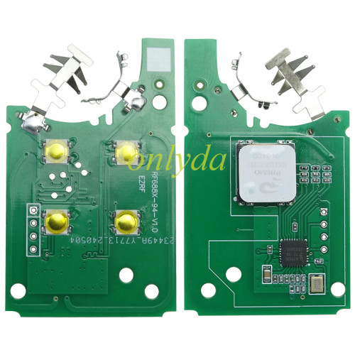 keyless card for Renault Clio 5,Megane 4,Espace 5,Talisman phase 2 2019-2023，NCF29A1M / 4A AES transponder 433.92Mhz4 Button compatible with Renault/Dacia Arkana Megane IV,Espace V,Kadjar, Koleos II,Clio V,Captur II,Scenic IV,Trafic III,Zoe II, Duster