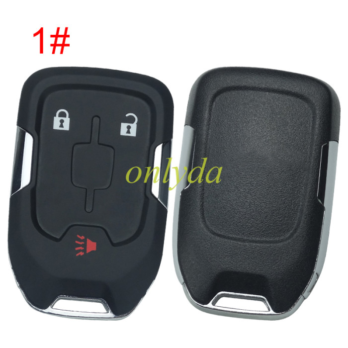 For Chevrolet GM remote key blank without badge place, pls choose the button