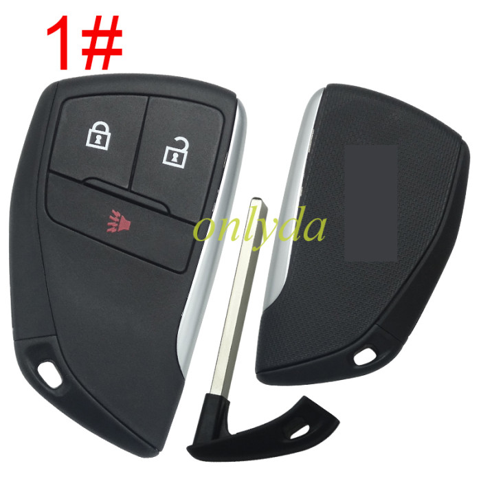 ForChevrolet 2+1/3+1/4+1/5+1 button remote key  shell with cross badge (please choose button)