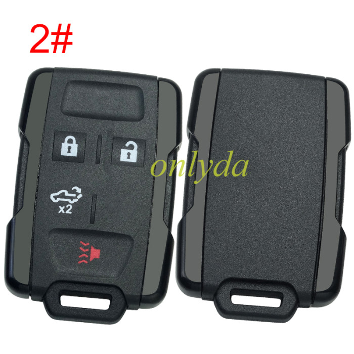For Chevrolet GM remote key shell without badge place, the side part is black, pls choose the button