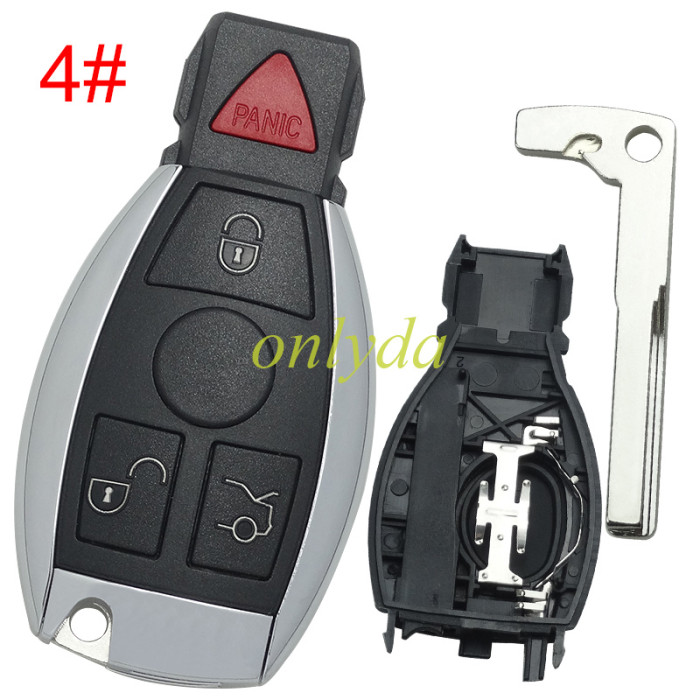 For Benz remote key shell with Mercedes Benz original badge shape, pls choose the button