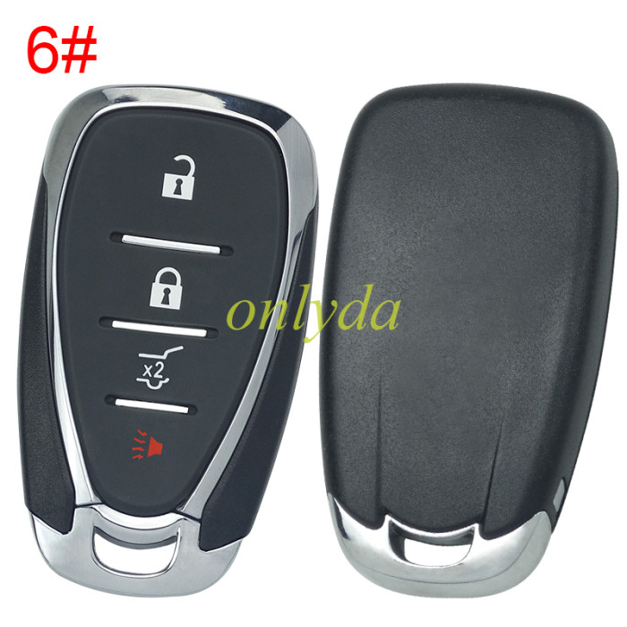 For Chevrolet  remote key blank without badge place, pls choose the button